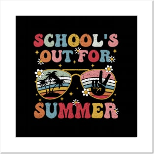 Schools Out For Summer Last Day Of School Teacher Posters and Art